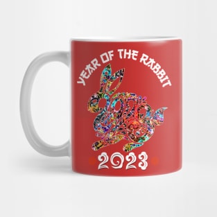 Chinese New Year 2023 Year of the Rabbit Horoscope Pop Art Mug